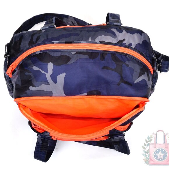❤️ Lug Camo Navy Propeller Duffel Overnight Gym Bag Blue Yoga Pilates Mat Pocket - Picture 3 of 9